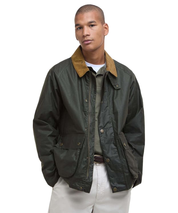 Men's Barbour Modern Bedale Waxed Jacket - Archive Olive