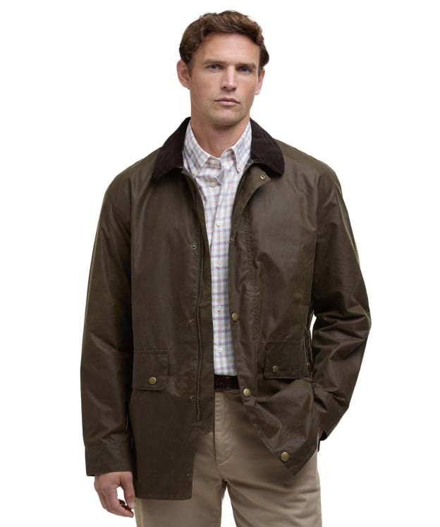 Men's Barbour Lowick Waxed Jacket - Beech