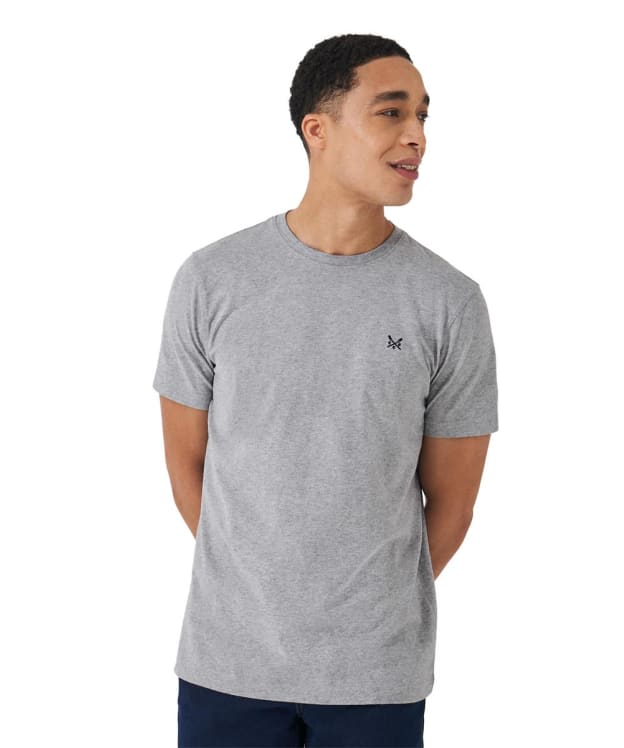 Men's Crew Clothing Classic Short-Sleeved T-Shirt - Heritage Grey Marl