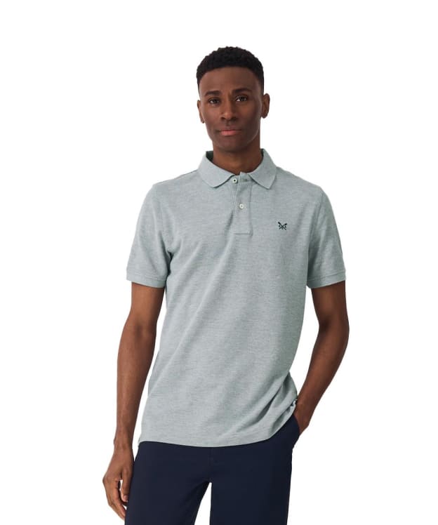 Men's Crew Clothing Classic Pique Polo Shirt - Grey Marl