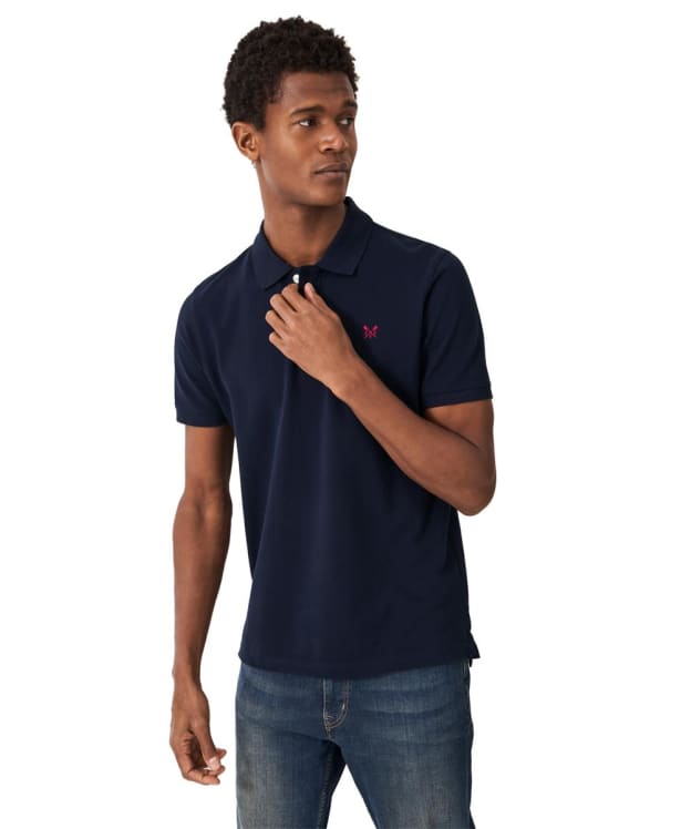 Men's Crew Clothing Classic Pique Polo Shirt - Heritage Dark Navy