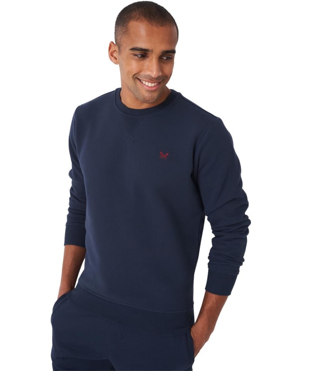 Men's Crew Clothing Crossed Oars Crew Neck Sweater - Heritage Dark Navy