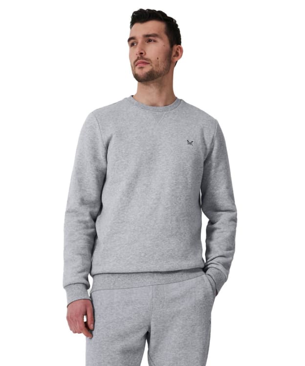 Men's Crew Clothing Crossed Oars Crew Neck Sweater - Heritage Grey Marl