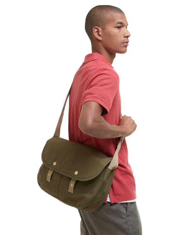 Barbour Transport Riever Crossbody Bag - Dusky Green