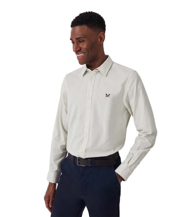 Men's Crew Clothing Crew Classic Micro Stripe Shirt - Rainy Day / White
