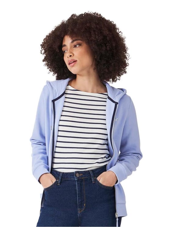 Women’s Crew Clothing Zip Through Hoodie - Blue