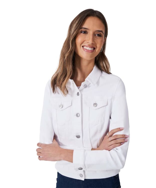 Women's Crew Clothing Denim Western Jacket - White