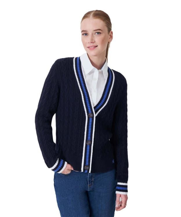 Women's Crew Clothing Cricket Cardigan - Navy