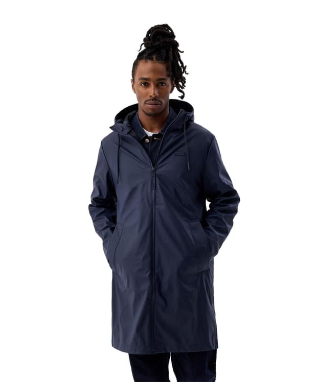 Hunter Andrea PU Hooded Raincoat - Night Sky