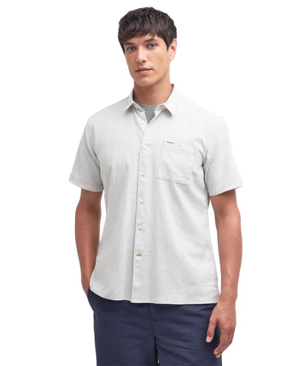 Men's Barbour Nelson S/S Summer Shirt - Mist