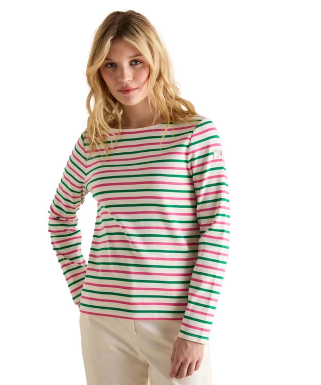 Women's Joules New Harbour Top - Pink / Green