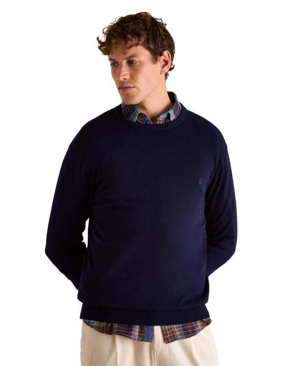 Men's Joules Jarvis Cotton Crew Neck Jumper - Navy