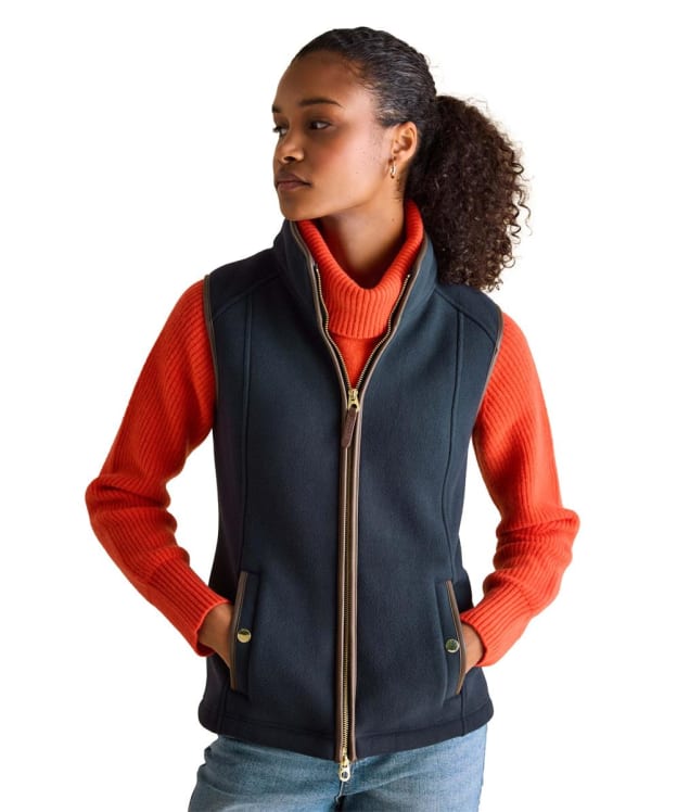 Women's Joules Fairbourne Fleece Gilet - Dark Navy