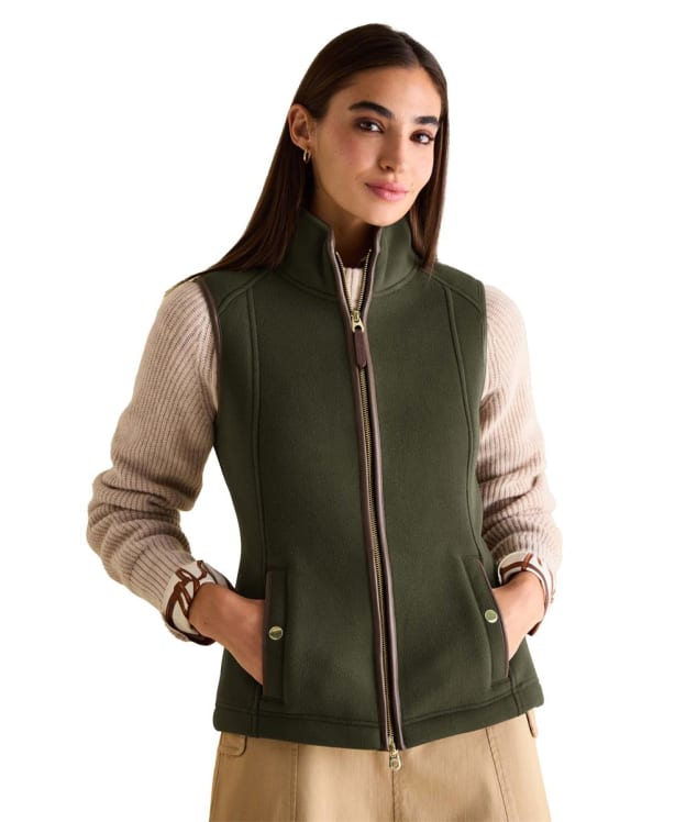 Women's Joules Fairbourne Fleece Gilet - Khaki