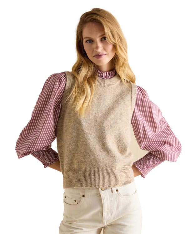 Women’s Joules Holly Knitted Vest - Camel