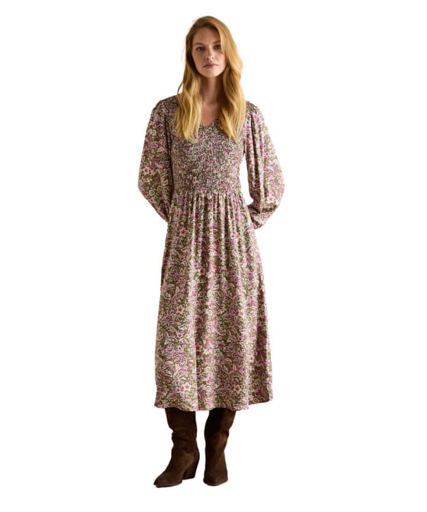 Women’s Joules Lilliana Dress - Khaki / Pink