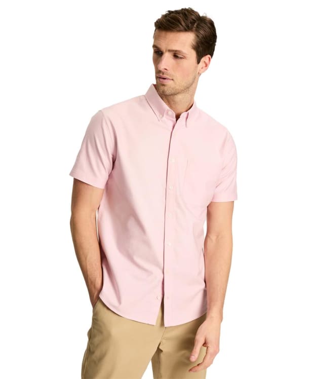 Men's Joules Short-Sleeved Oxford Shirt - Pink