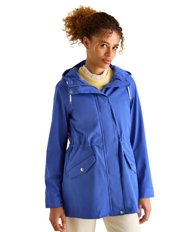 Women's Joules Portwell Waterproof Raincoat - Blue
