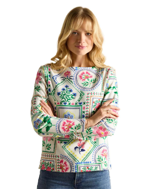 Women's Joules Harbour Printed Top - Mosaic Floral