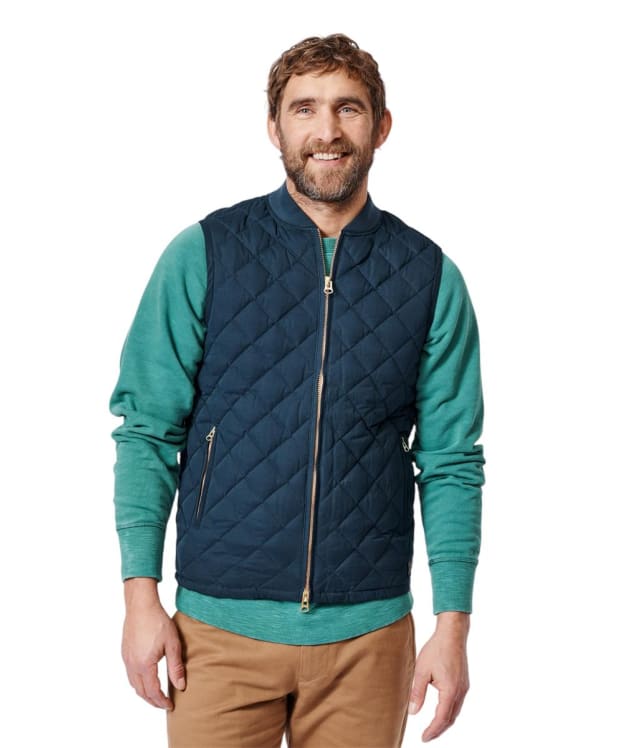 Men's Aubin Anwick Quilted Gilet - Navy