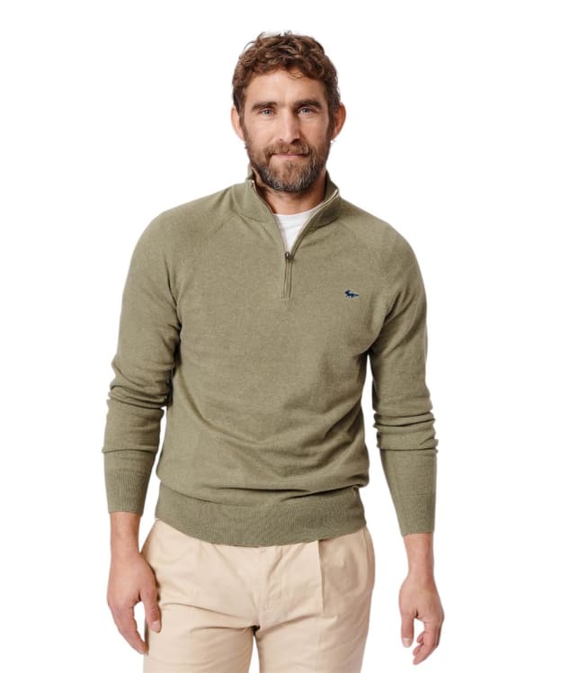 Men's Aubin Bonby Zip Neck Sweater - Sage