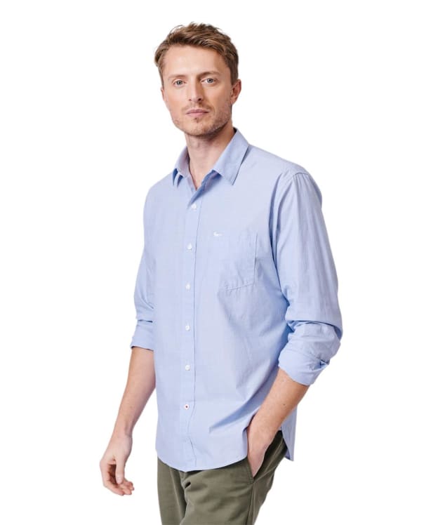 Men's Aubin Gladstone Poplin Classic Fit Shirt - Pale Blue