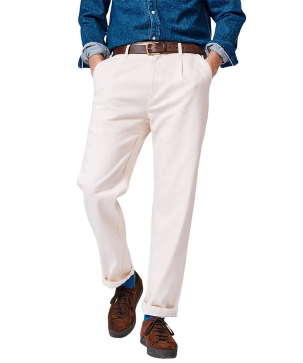 Men's Aubin Cleverton Selvedge Trouser - Ecru