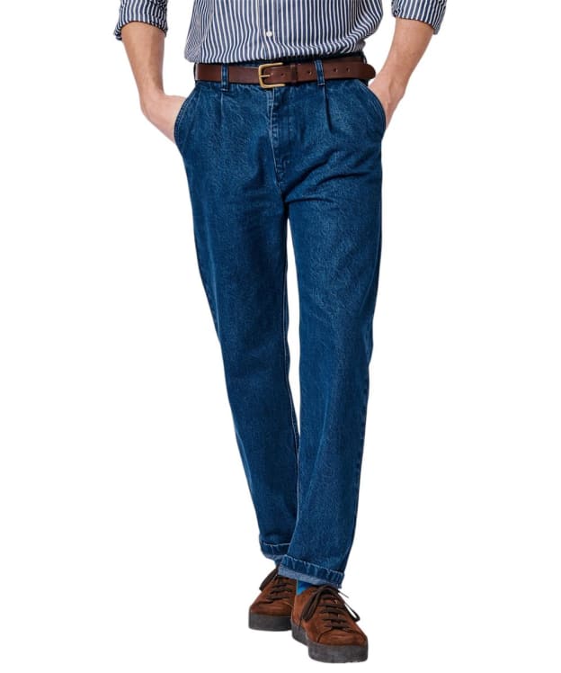 Men's Aubin Cleverton Selvedge Trouser - Indigo
