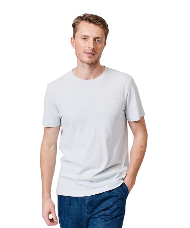 Men's Aubin Hampton Cotton Linen T-Shirt - Pale Blue