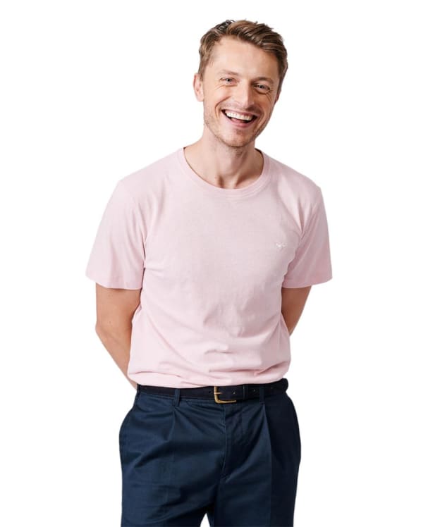 Men's Aubin Hampton Cotton Linen T-Shirt - Pale Pink