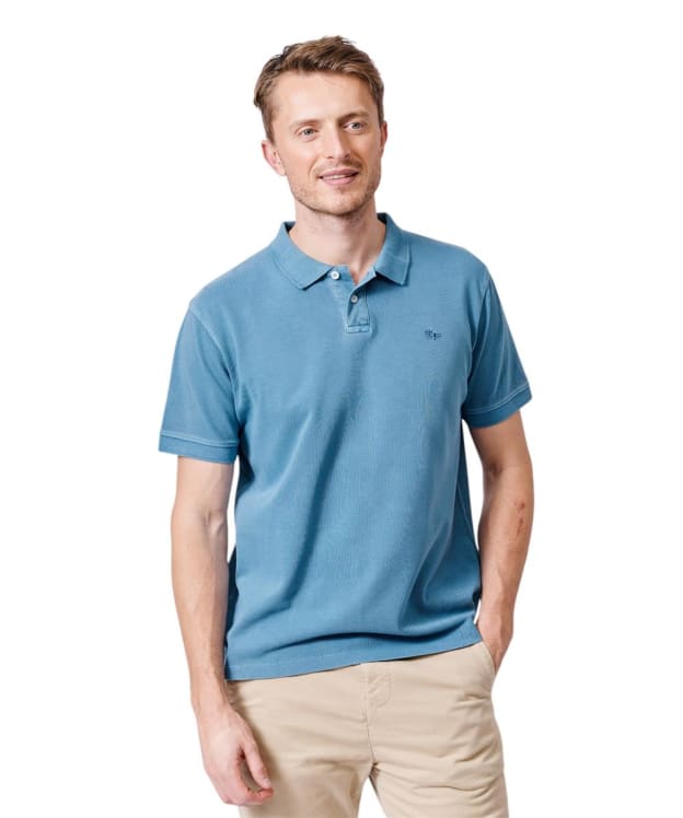 Men's Aubin Lusby Pique Polo Shirt - Cornflower