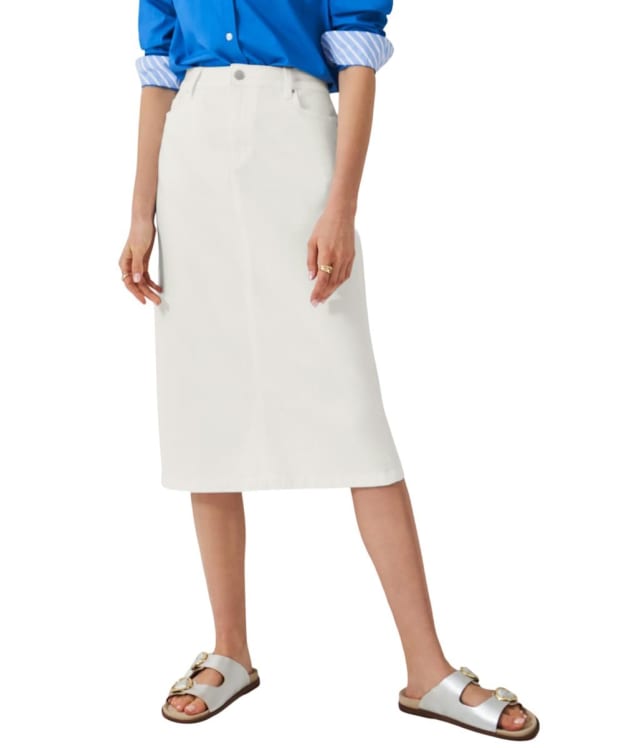 Women's Crew Clothing Mia Denim Midi Skirt - White