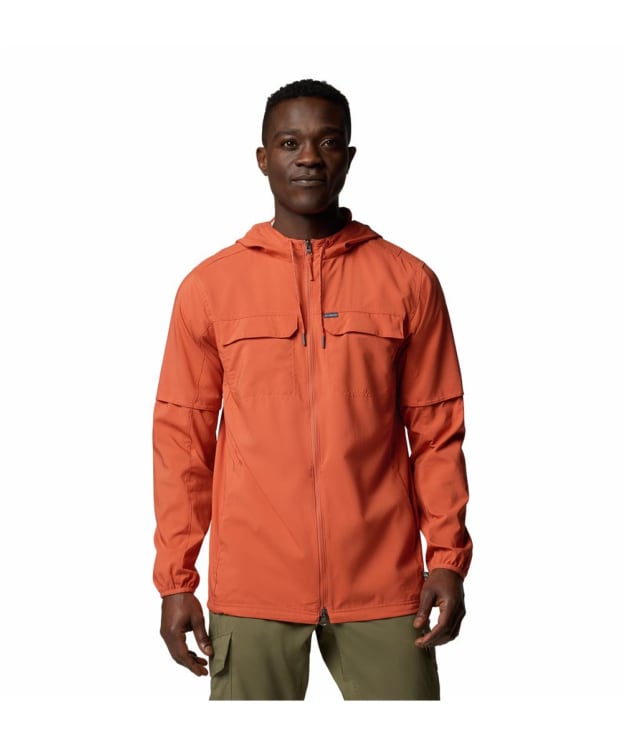 Men's Columbia Skien Valley™ Hooded Long Sleeve Shirt - Tuscan