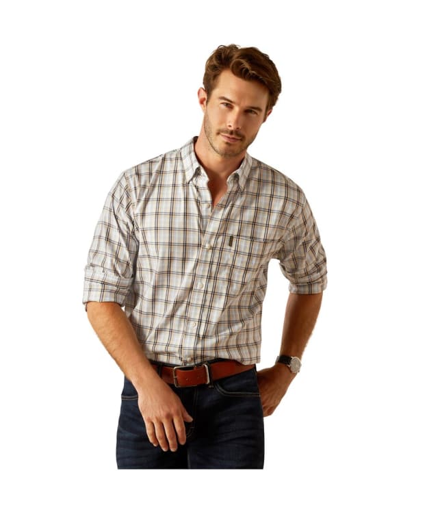 Men’s Ariat Napa Shirt - Chambray Blue Plaid