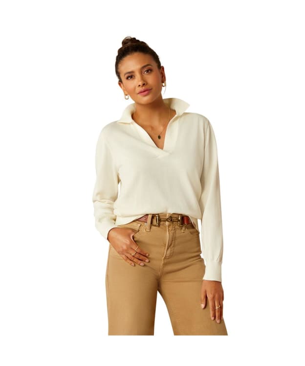 Women’s Ariat Langsett Sweater - Vanilla Ice