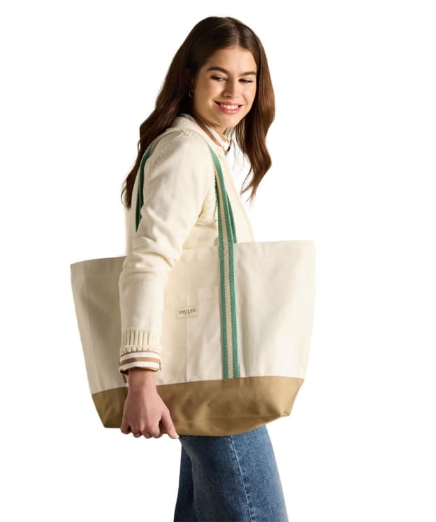 Women’s Joules Promenade Beach Bag - Neutral