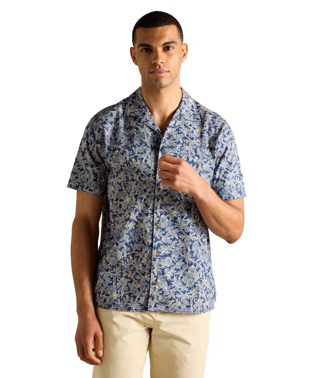 Men's Joules Revere Short Sleeved Shirt - Blue