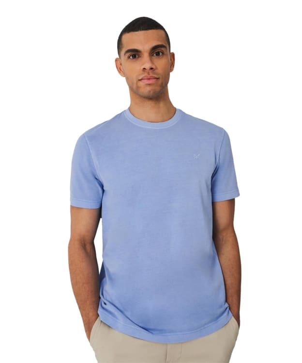 Men's Crew Clothing Garment Dye T-Shirt - Dusk Blue