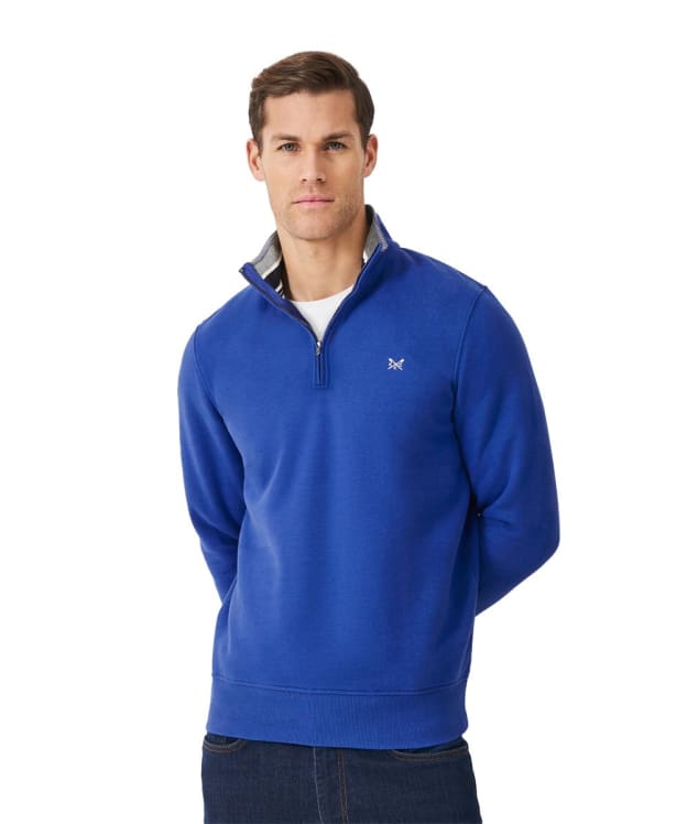 Men's Crew Clothing Classic 1/2 Zip Sweater - Snorkel Blue
