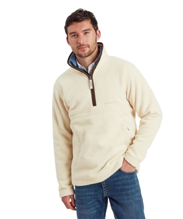 Men's Schöffel Berkeley Retro 1/4 Zip Fleece - Ecru