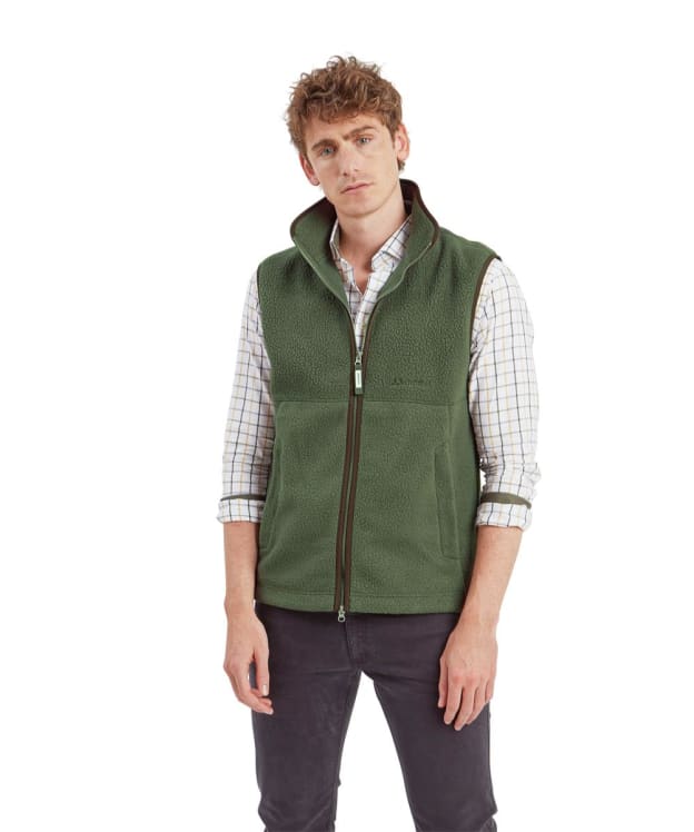 Men's Schöffel Oakham Retro Fleece Gilet - Woodland