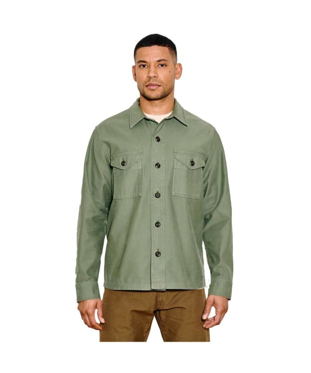 Men's Filson Field Shirt Jacket - Washed Fatigue Green