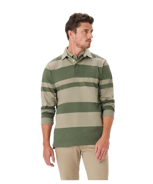 Men's R.M. Williams Tweedale Rugby Shirt - Olive / Green