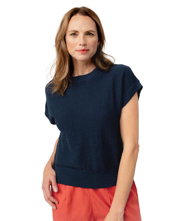 Women's Lily & Me Lola Knitted Tank Top - Navy