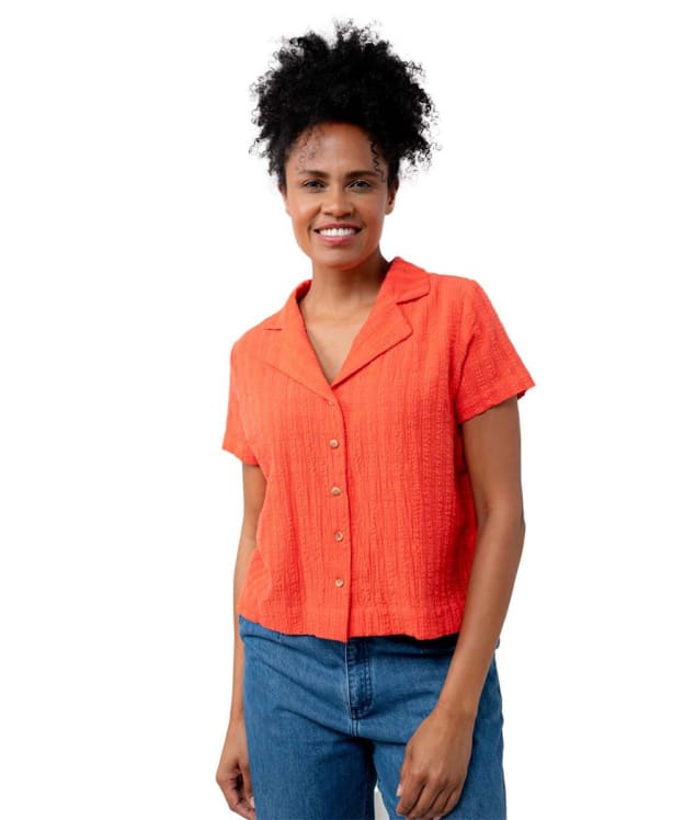 Women’s Lily & Me Pippa Seersucker Check Shirt - Cerise