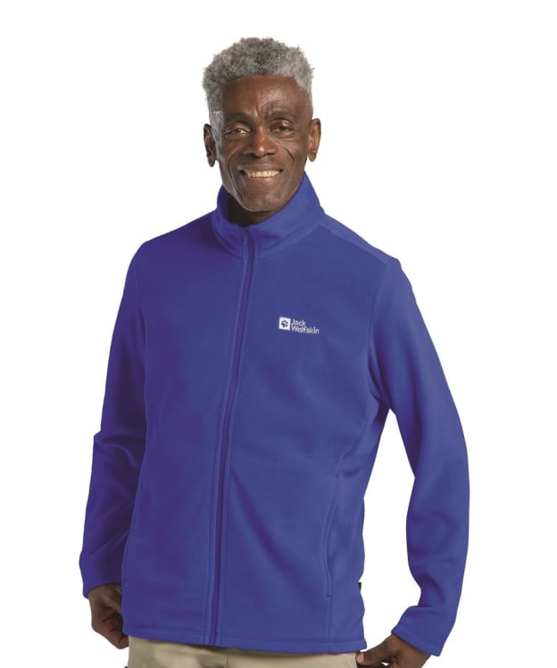 Men's Jack Wolfskin Taunus Full Zip Fleece Jacket - Vibrant Blue