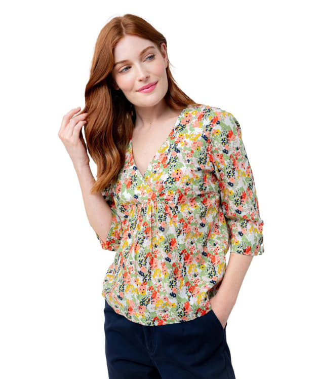 Women's Lily & Me Monica 3/4 Sleeve Top - White