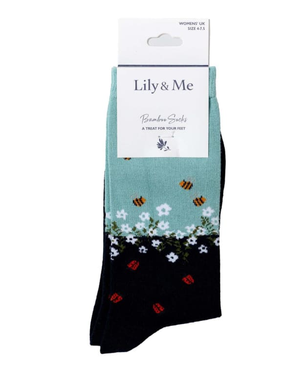 Women's Lily & Me Hedgerow Bamboo Socks - Ocean