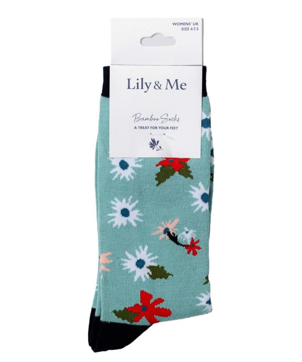 Women's Lily & Me Serena Bamboo Socks - Ocean