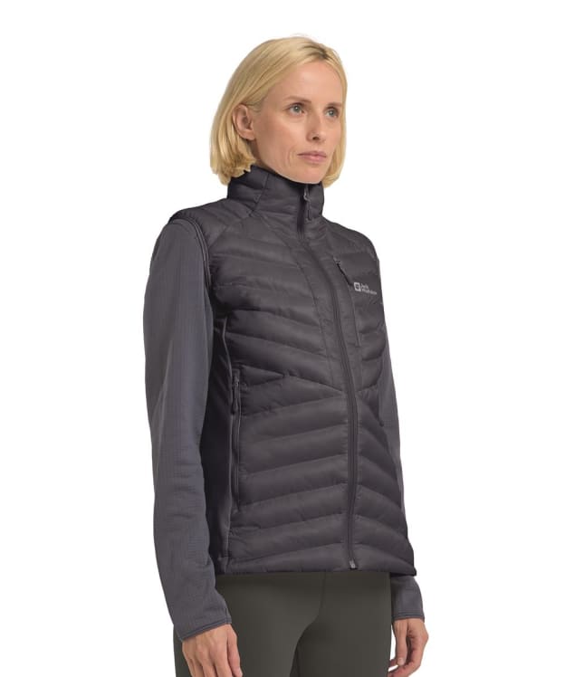 Women's Jack Wolfskin Routeburn Pro Insulated Vest - Graphite / Cool Grey